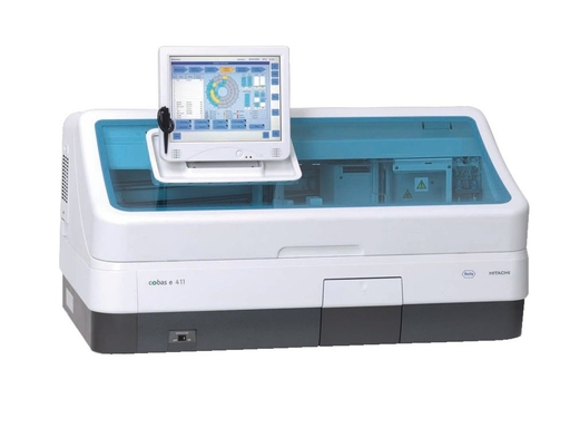 Used Roche Cobas E411 Electrochemiluminescence Immunoassay Analyzer, Good Working Condition
